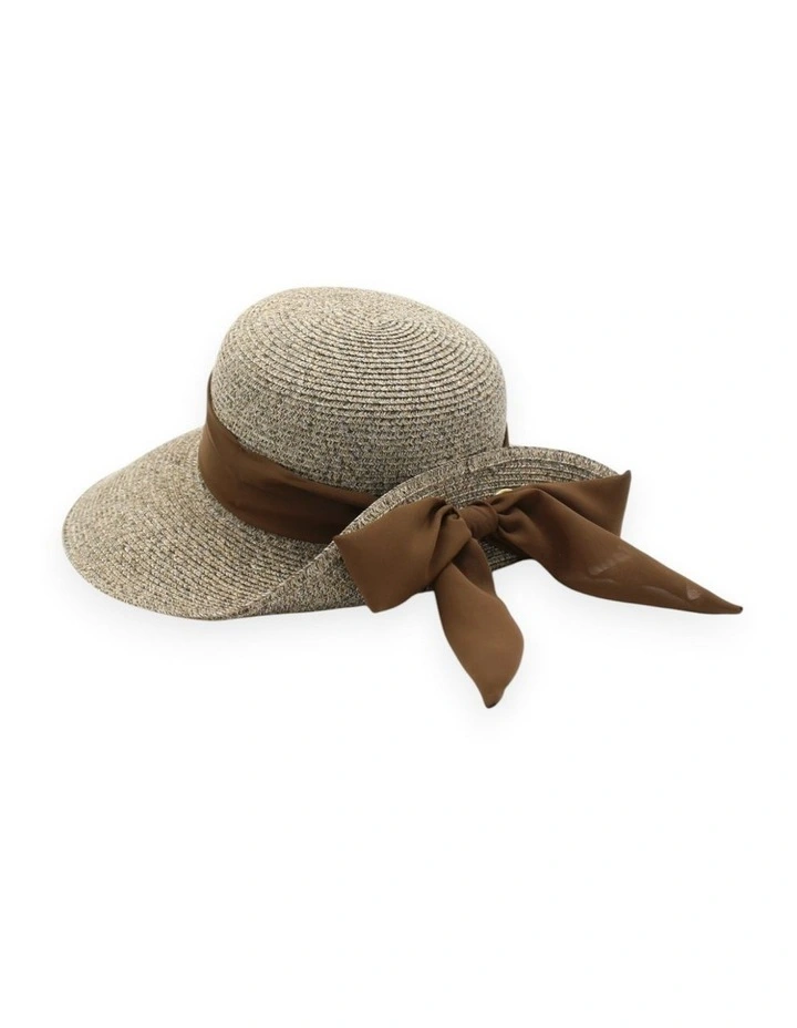 Kassandra Short-Back Hat in Chocolate Brown image 6