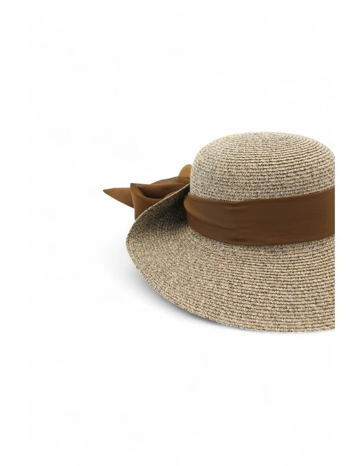 Kassandra Short-Back Hat in Chocolate Brown image 7