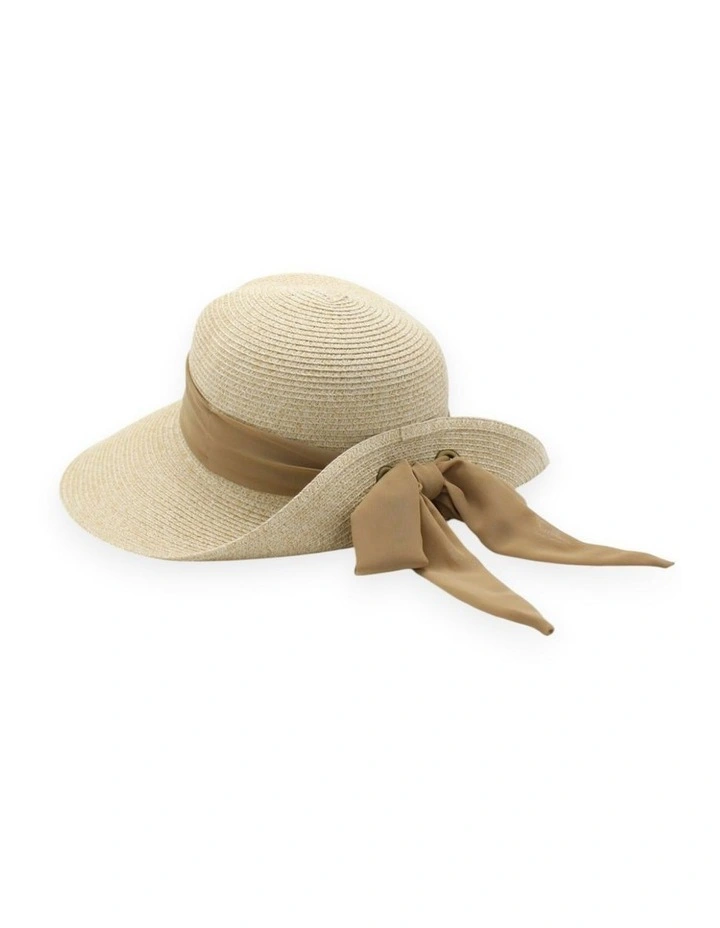 Kassandra Short-Back Hat in Tan Brown image 6