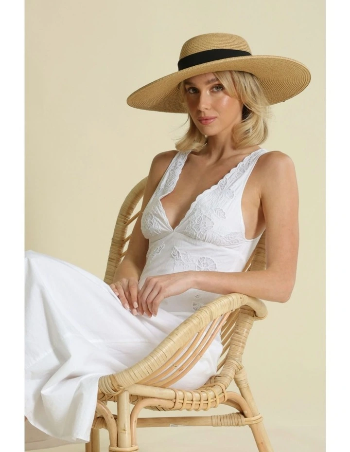Adele Floppy Hat in Black image 1