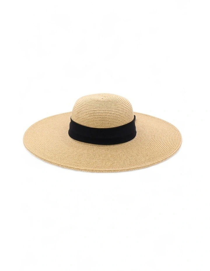 Adele Floppy Hat in Black image 4