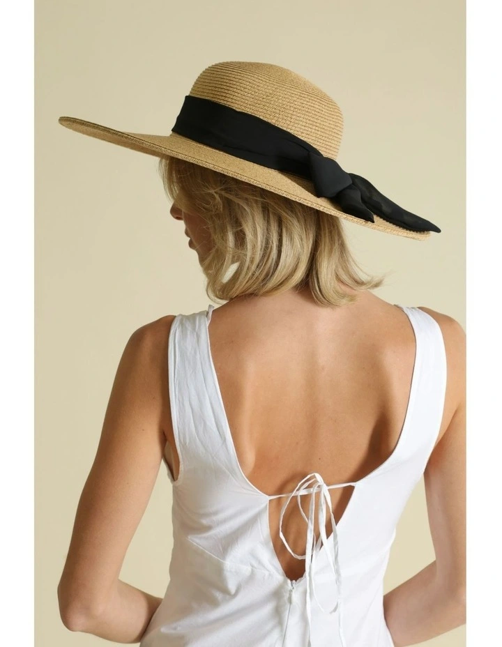 Adele Floppy Hat in Black image 5