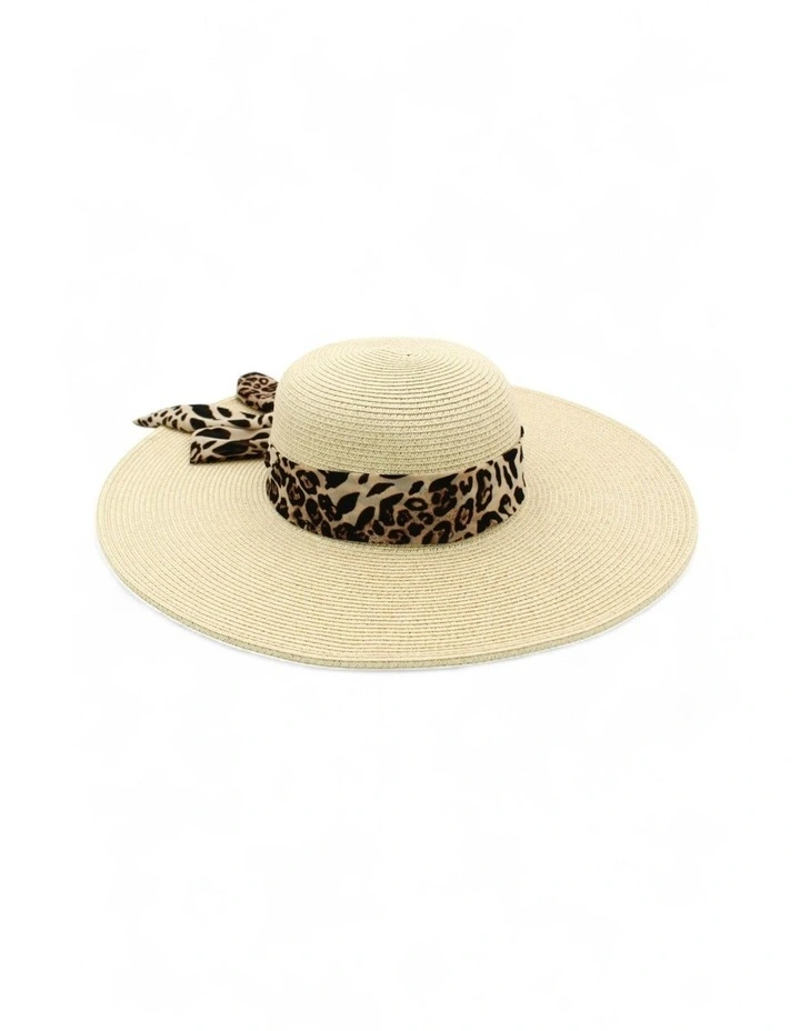 Adele Floppy Hat in Brown image 3
