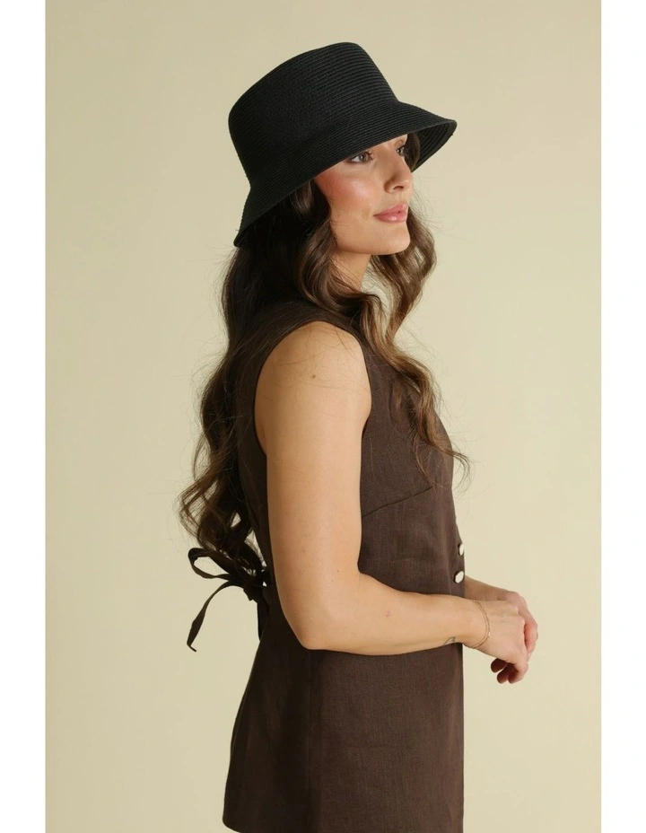 Ryle Bucket Hat in Black image 4