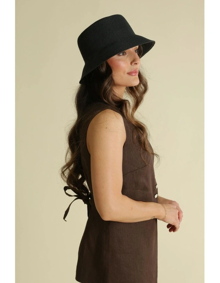 Ryle Bucket Hat in Black image 5