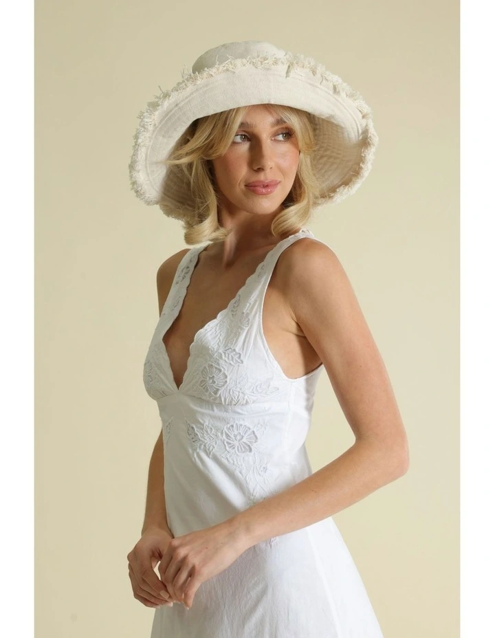 Cameron Bucket Hat in Beige image 1