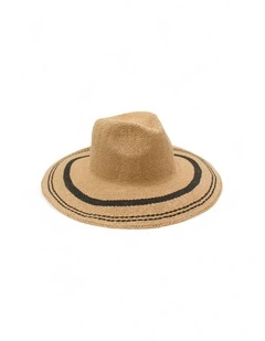 Uma Fedora in Tan Brown