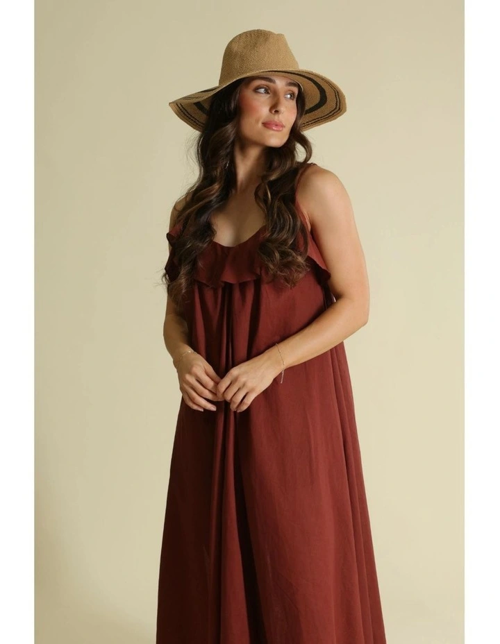 Uma Fedora in Tan Brown image 2