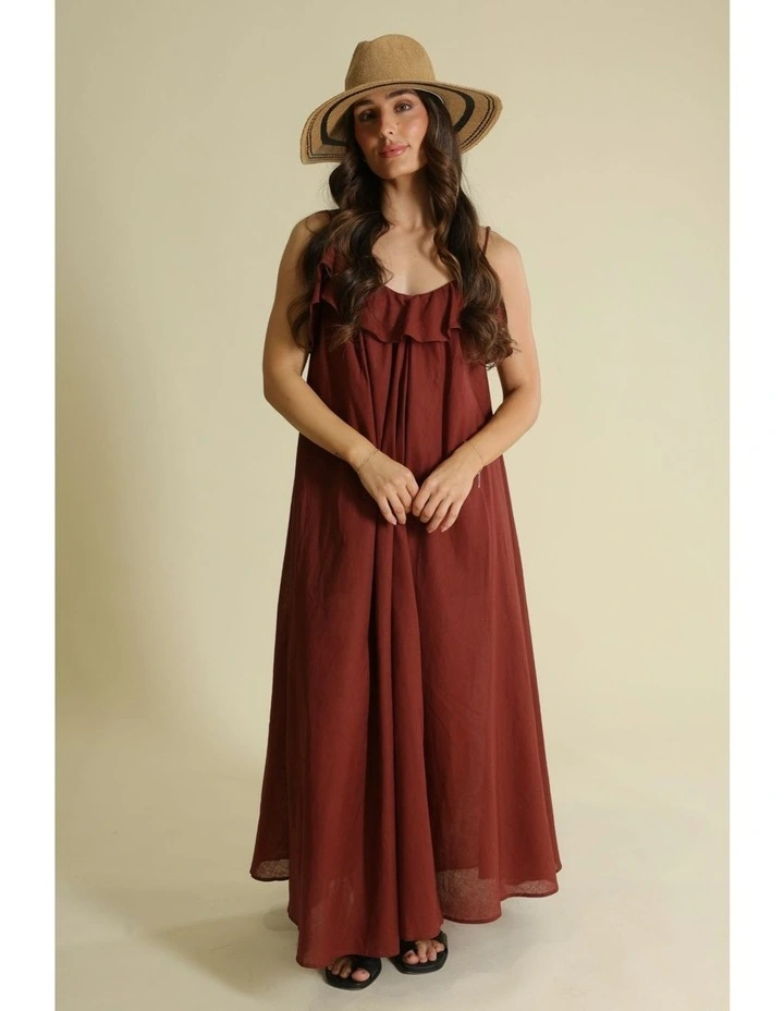 Uma Fedora in Tan Brown image 2