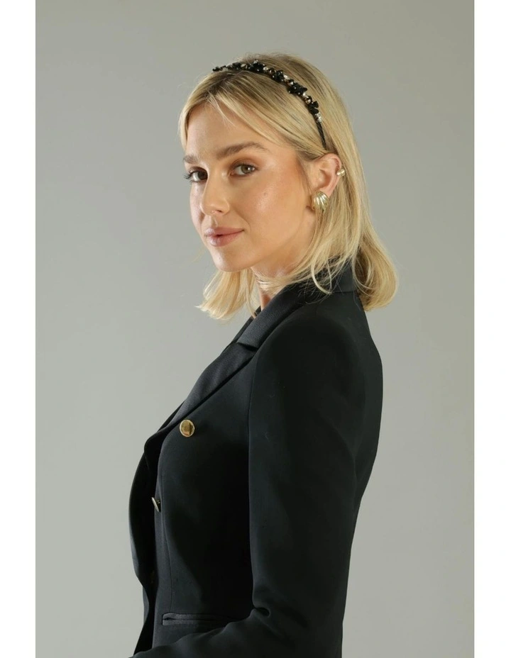 Wren Headband in Black image 2