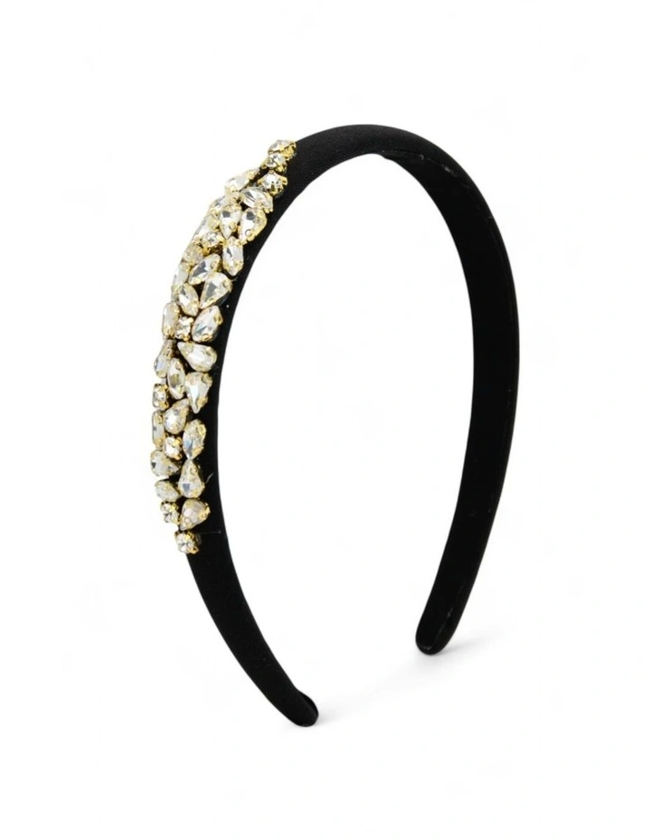 Tyra Headband in Black image 3