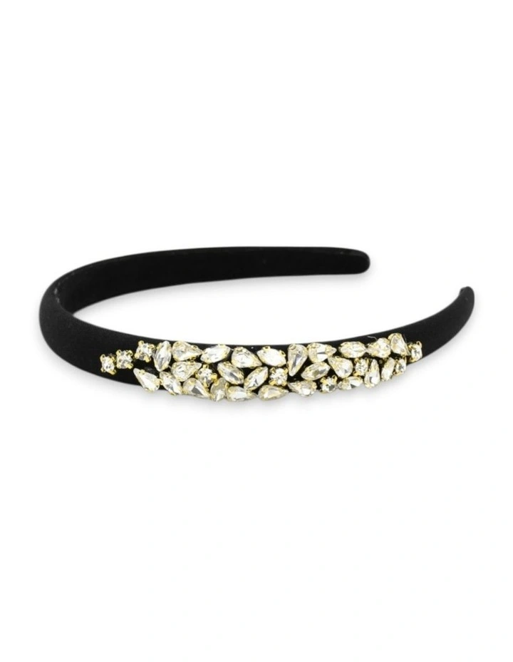 Tyra Headband in Black image 5