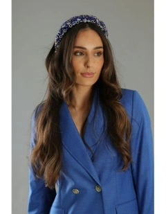 Alora Headband in Cobalt Blue