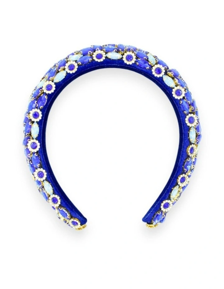 Alora Headband in Cobalt Blue image 3