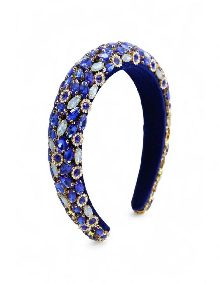 Alora Headband in Cobalt Blue image 3