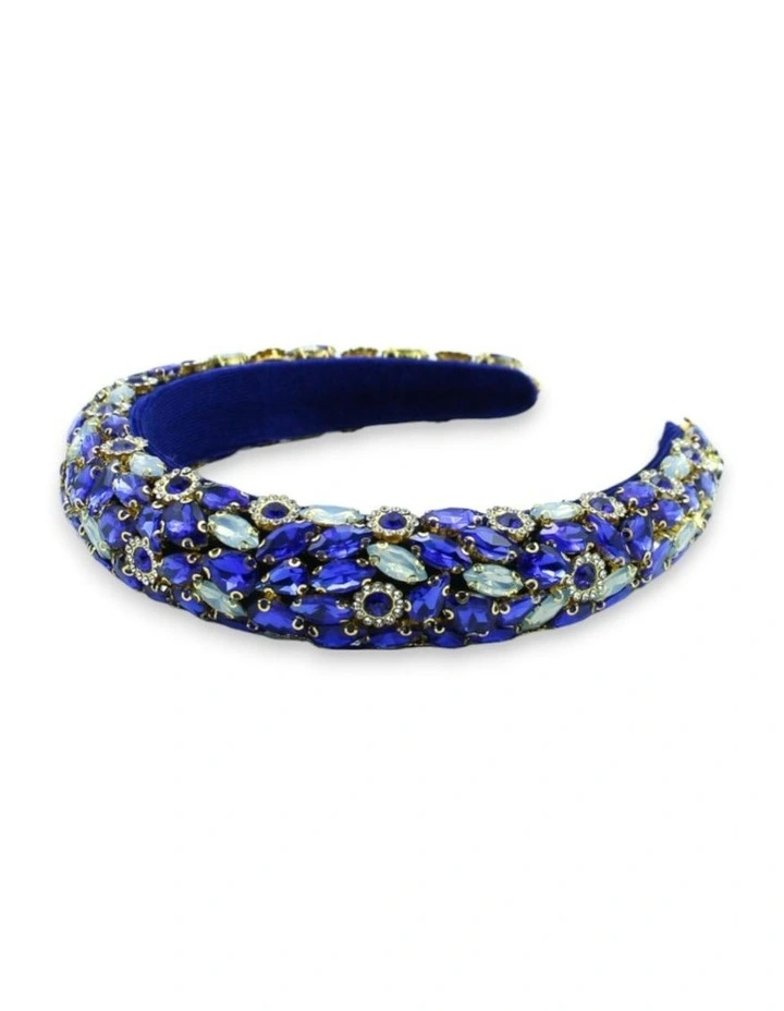 Alora Headband in Cobalt Blue image 4