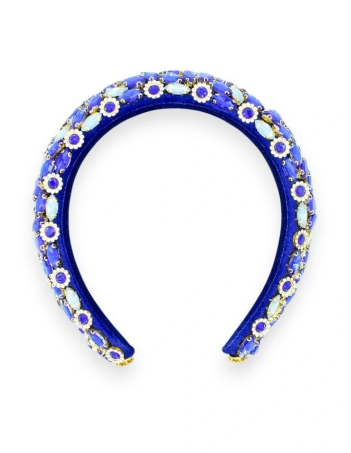 Alora Headband in Cobalt Blue image 4