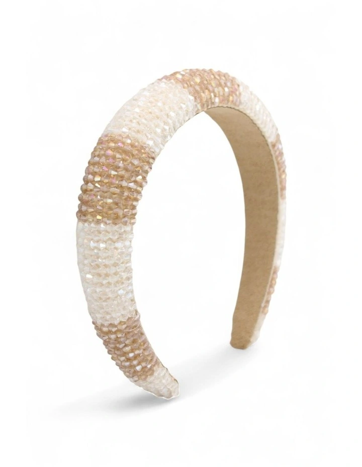 Ashleigh Headband in Beige image 3
