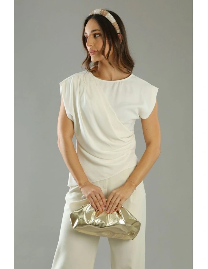 Ashleigh Headband in Beige image 4
