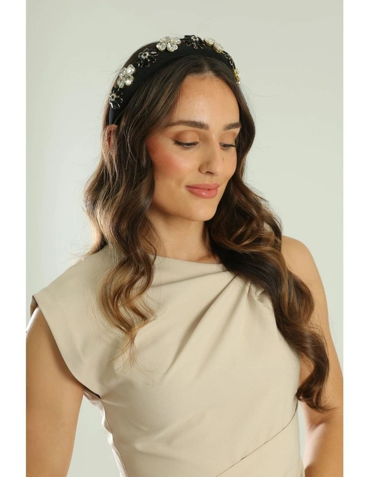 Gianna Headband in Black image 2