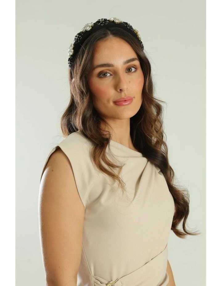 Gianna Headband in Black image 4