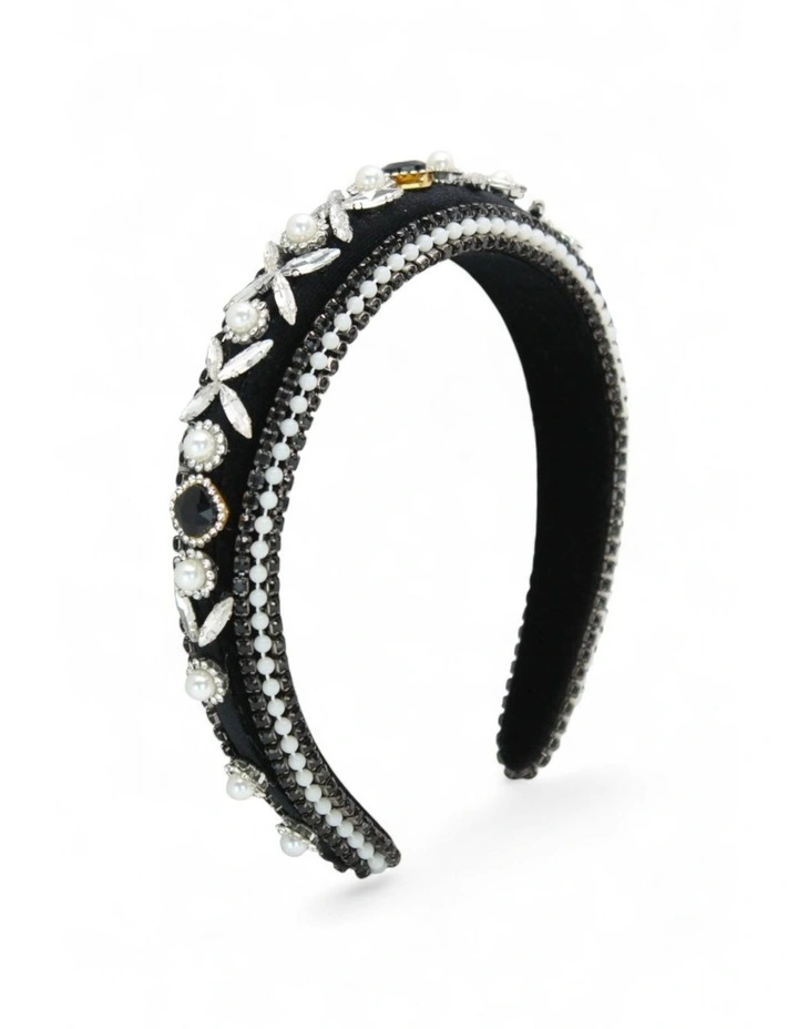 Fatima Headband in Black image 3