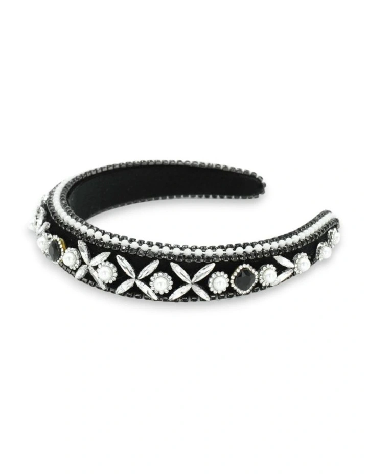 Fatima Headband in Black image 6