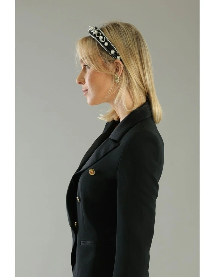 Fatima Headband in Black image 7