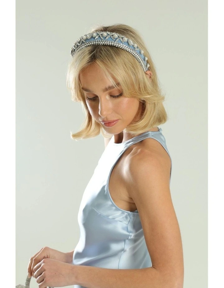 Fatima Headband in Blue image 2