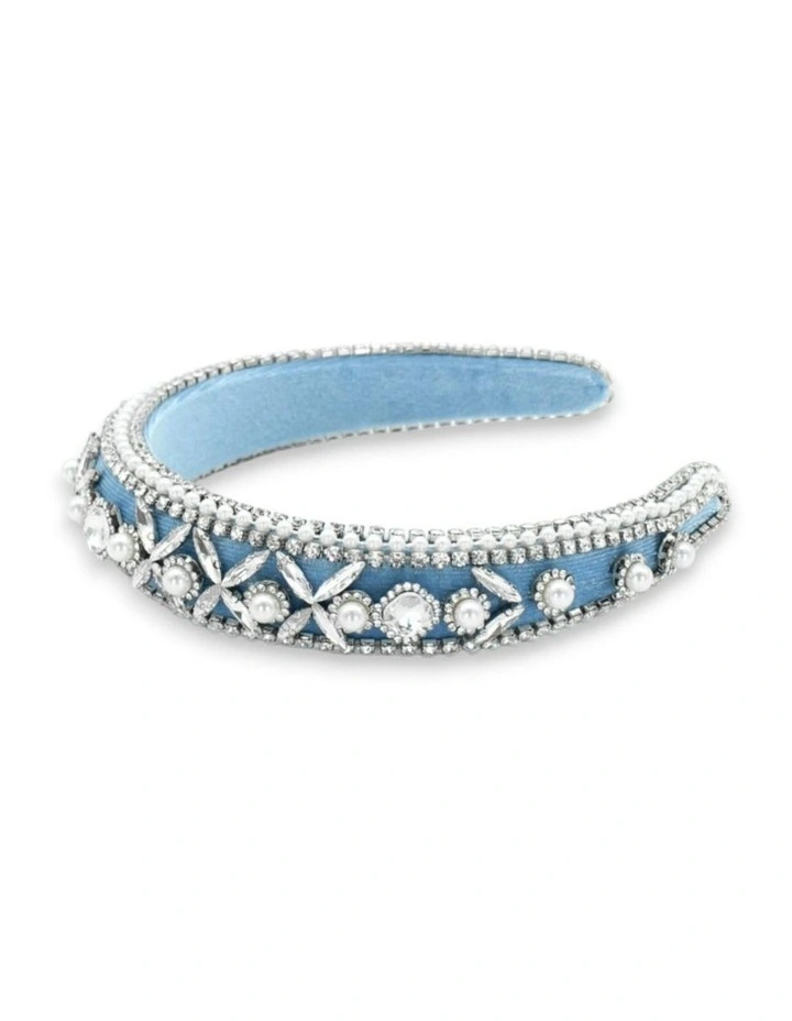 Fatima Headband in Blue image 3