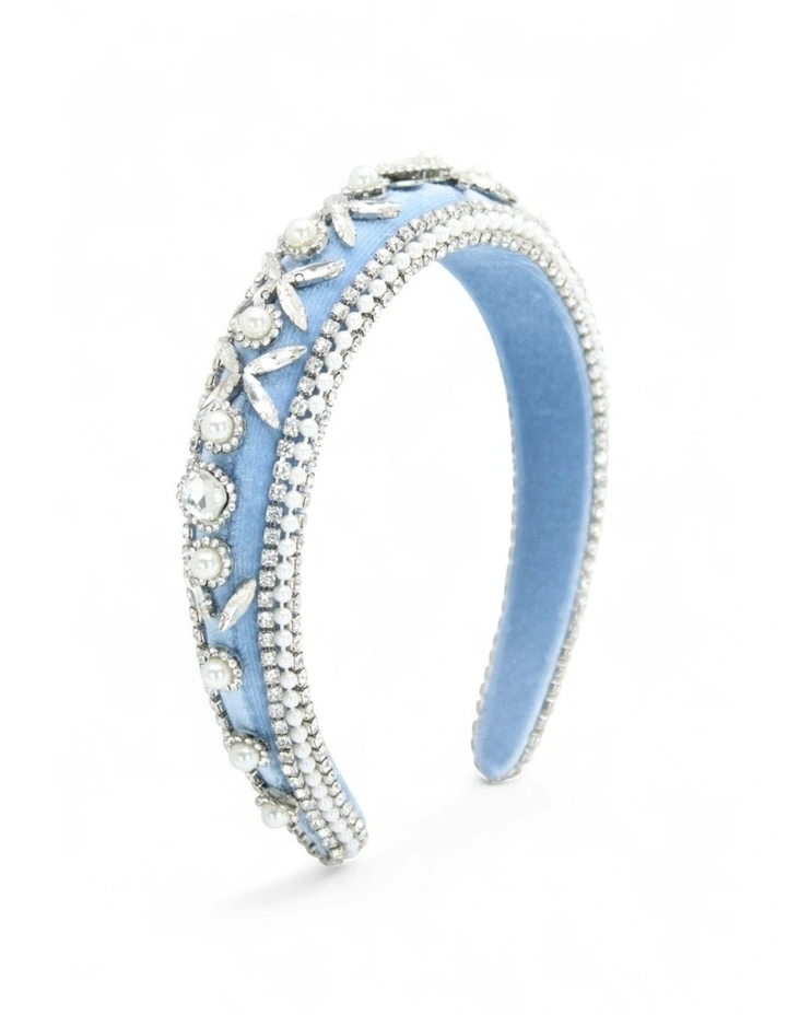 Fatima Headband in Blue image 3