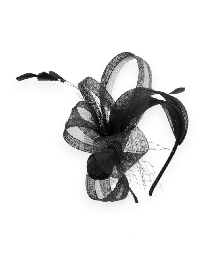 Kora Fascinator in Black image 1