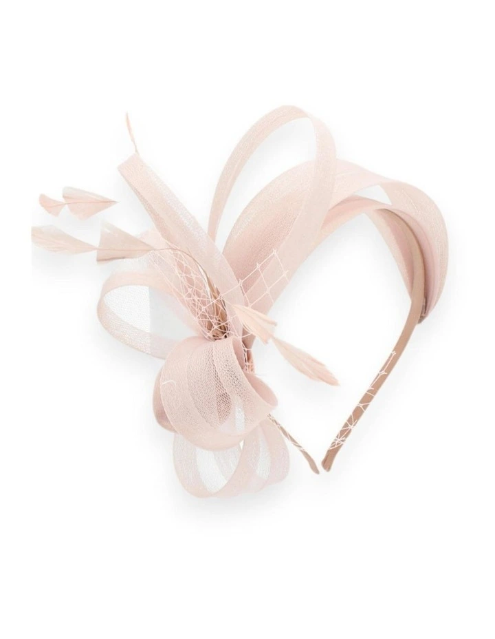 Kora Fascinator in Blush Pink image 1