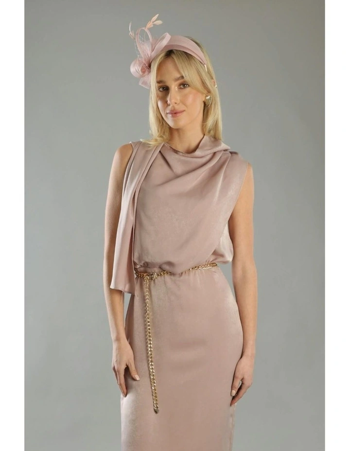 Kora Fascinator in Blush Pink image 4