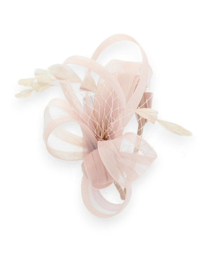 Kora Fascinator in Blush Pink image 6