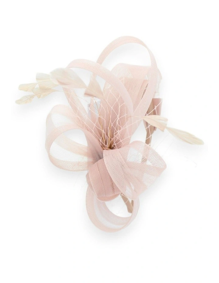 Kora Fascinator in Blush Pink image 6