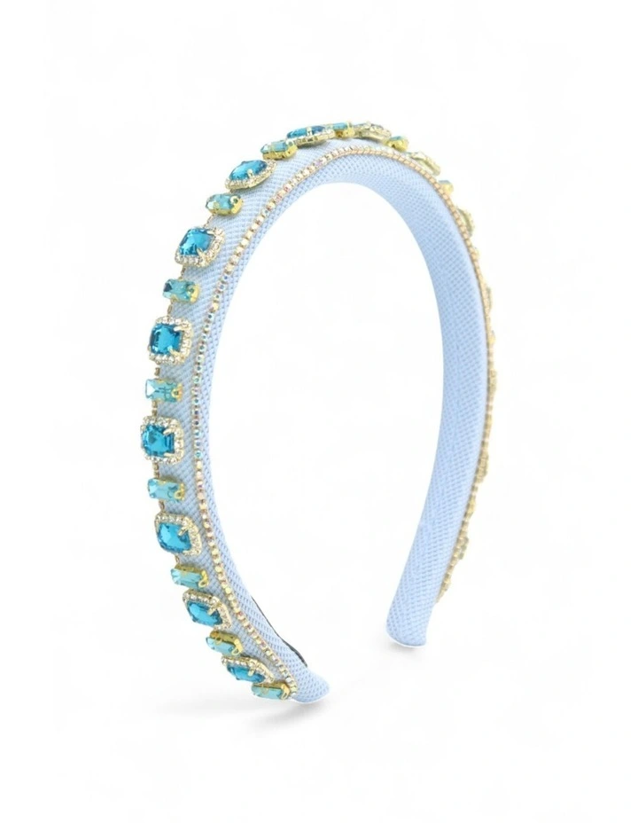 Laurel Headband in Blue image 3