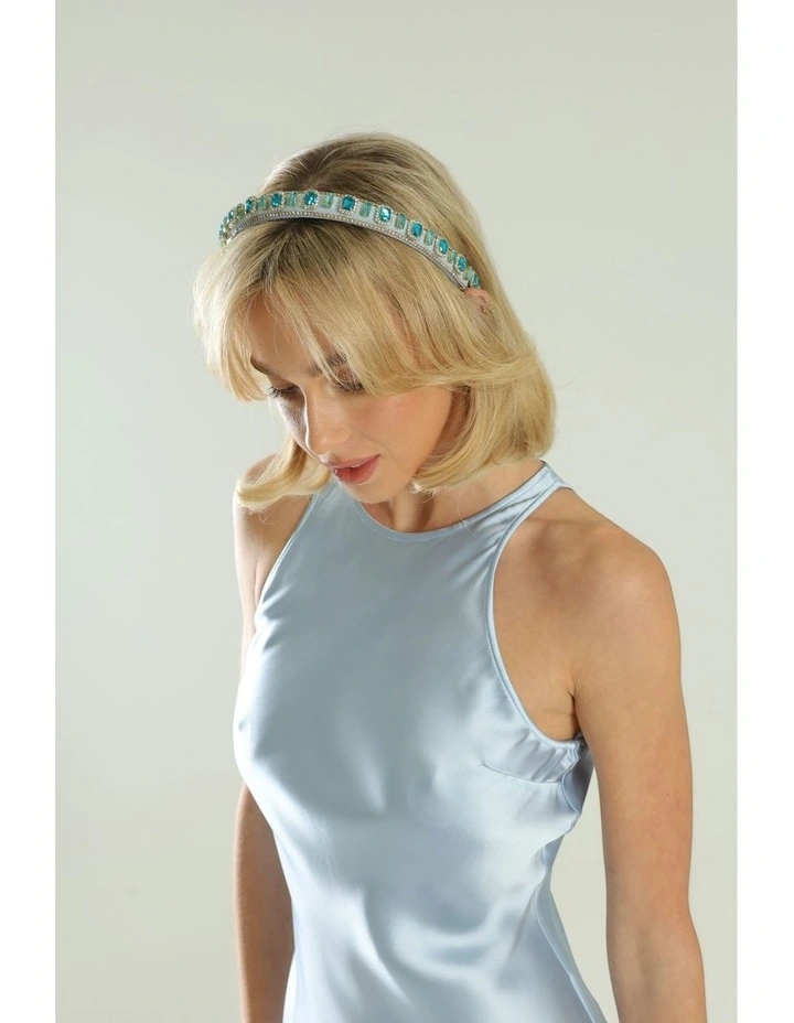 Laurel Headband in Blue image 4