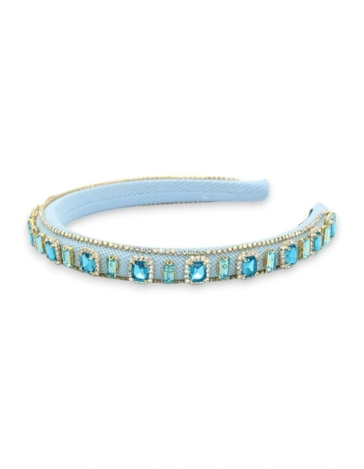 Laurel Headband in Blue image 6