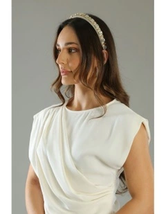 Laurel Headband in White