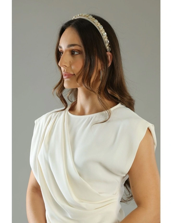 Laurel Headband in White image 1