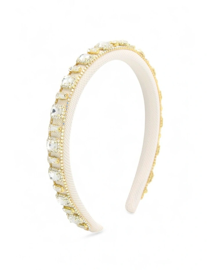 Laurel Headband in White image 3