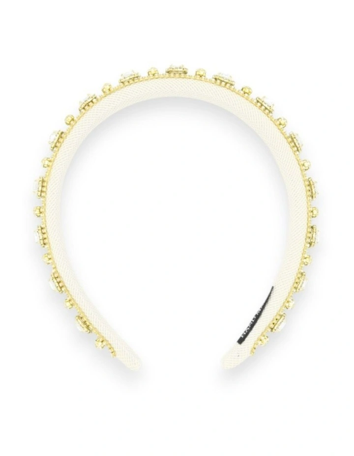 Laurel Headband in White image 5