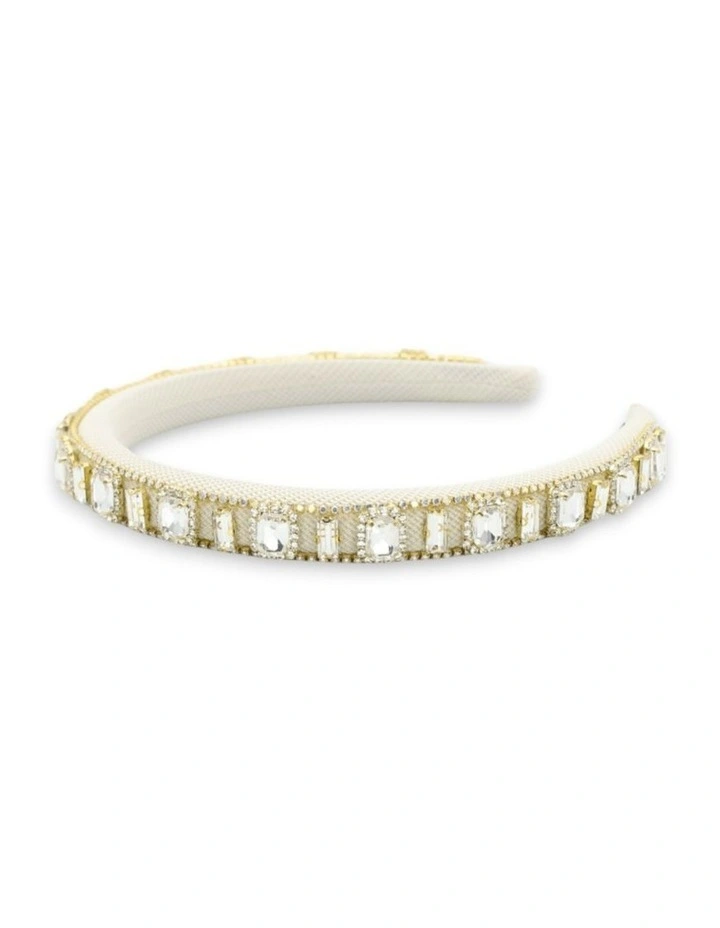 Laurel Headband in White image 6