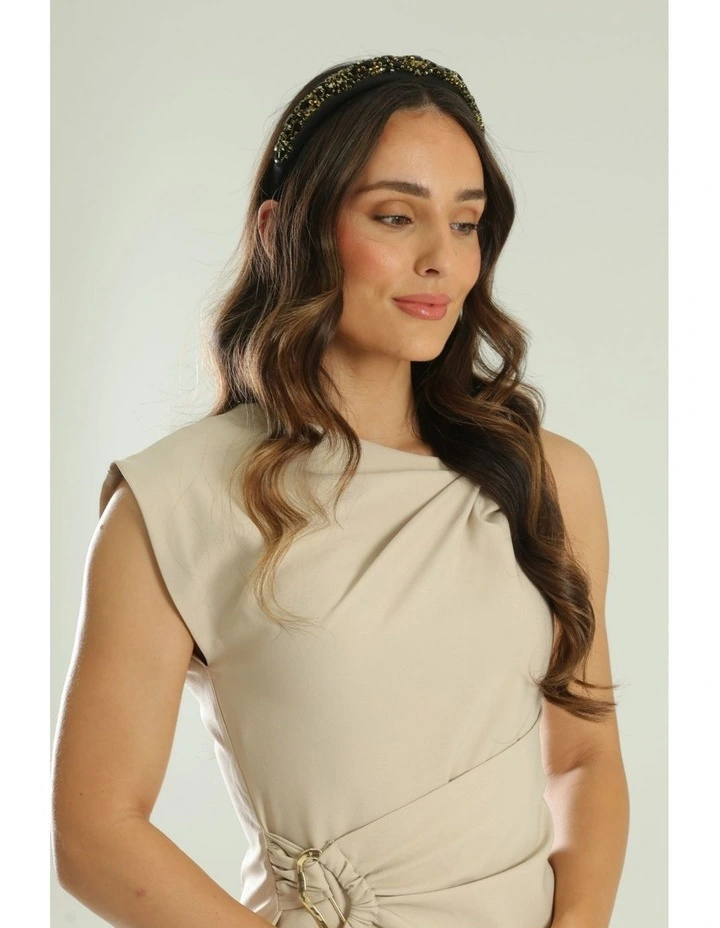 Elodie Headband in Black image 2
