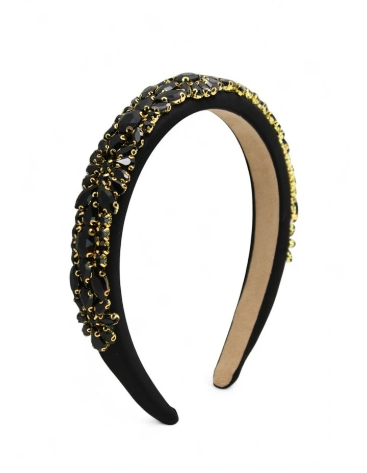 Elodie Headband in Black image 3