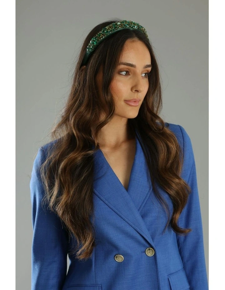 Elodie Headband in Green image 2