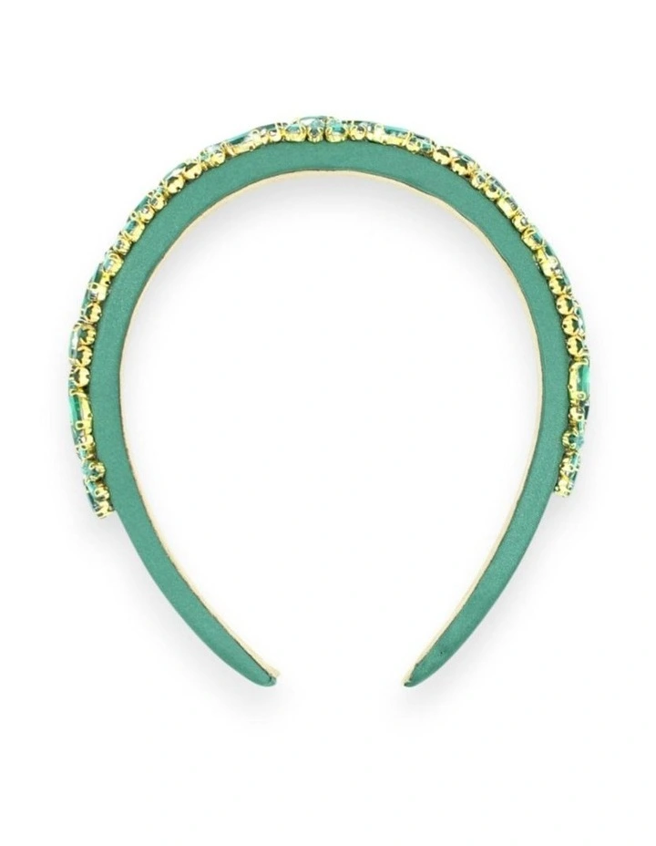 Elodie Headband in Green image 3