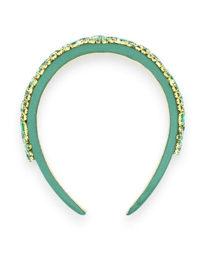 Elodie Headband in Green image 4