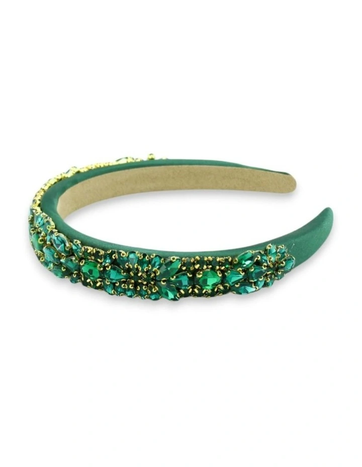 Elodie Headband in Green image 5